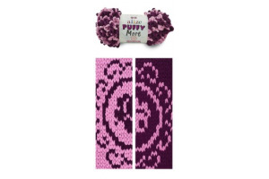Puffy More 6278 - ružovofialová a fialová