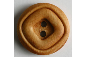 Gombík drevený - S dvojitým okrajom - 18mm