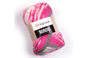 Nordic 655 - ružová-sivá-krémová