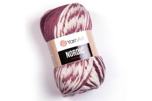 Nordic 665 - tmavoružová-biela