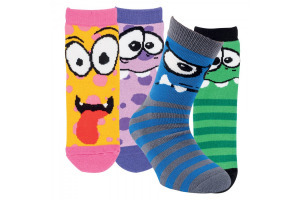 Ponožky - detské froté "MONSTER"