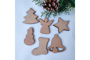 Vianočná drevená dekorácia -Rôzne motívy
