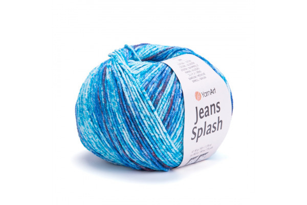 Jeans Splash 944 - Modrá-biela