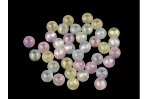 Plastové korálky perleťové - Ø6 mm