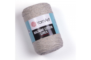Macrame Cotton Lurex 725 - béžová-strieborná