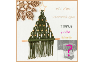 Materiál na vianočný macrame stromček - Farba podľa želania