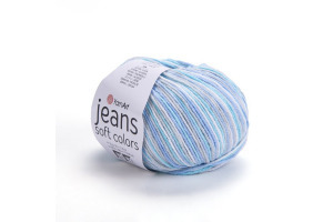 Jeans Soft Colors 6203 - modrá-šedá-biela